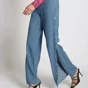 Take Me Back Wide Leg Denim Pant